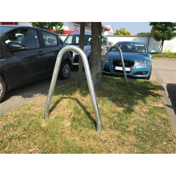 Universal hoop | steel tube |  48 /  60 mm | for casting in concrete | steel tube  48 x 2,5 mmtotal width: approx. 300 mmtotal height: approx. 1400 mm | hot-dip galvanized